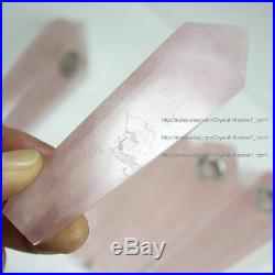 1000Pcs Natural Rose Quartz Crystal Wand Smoking Pipes reiki healing