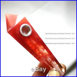 1000Pcs Red Smelt Quartz Crystal Wand Smoking Pipes reiki healing