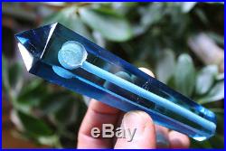 100PC Blue Smelt Quartz Crystal Wand Smoking Pipes reiki healing