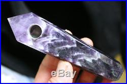 100Pcs 4Natural Dream Amethyst Quartz Crystal Wand Smoking Pipes reiki healing