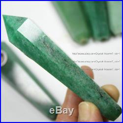 100Pcs Natural Green Aventurine Gemstone Wand Smoking Pipes reiki healing