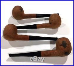 100 Pk Unfinished Straight Briar Tobacco Pipes