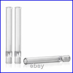100pcs Thick Glass Cigarettes Tobacco Smoking Pipe Reusable Herb Tube Pipe 100MM