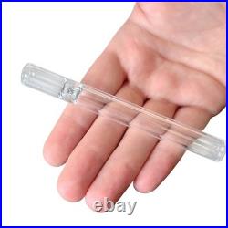 100pcs Thick Glass Cigarettes Tobacco Smoking Pipe Reusable Herb Tube Pipe 100MM