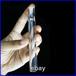 100pcs Thick Glass Cigarettes Tobacco Smoking Pipe Reusable Herb Tube Pipe 100MM