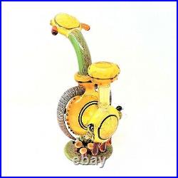 10.5 Beehive Collectible Tobacco Glass Smoking Herb Bowl Hand Pipes Gift