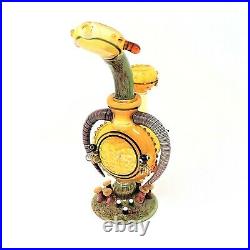 10.5 Beehive Collectible Tobacco Glass Smoking Herb Bowl Hand Pipes Gift