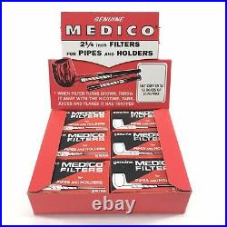 10 Boxes Genuine Medico Tobacco Pipe&Cigar Holder Filter NEW 2 1/4 1200 Filters