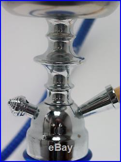 11 BLUE Modern Petite Hookah Smoking Pipe Nargila Mya Style 1 Hose 005