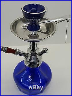 11 Modern Exotic Hq Blue Hookah Glass Smoking Pipe Mya Style 1 Hose 170