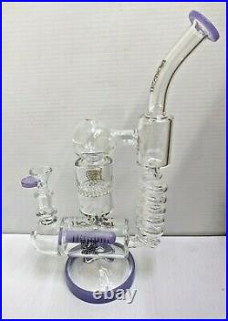 12.5 LOOKAH Glass Bong Spiral Percolator Water Pipe tobacco pipe