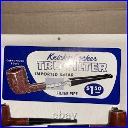 12 NOS Vintage Knickerbocker TRU FILTER Briar Wood Tobacco Pipe Counter Display