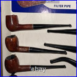 12 NOS Vintage Knickerbocker TRU FILTER Briar Wood Tobacco Pipe Counter Display