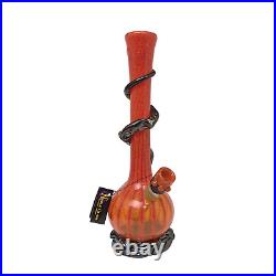 12 Noble Thick Soft Glass Handmade Hookah Waterpipe Bong 14mm Bowl USA