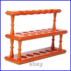 12 Tobacco Pipe Stand Rack 2 Level Pipe Holder For Churchwarden Smoking Pipes