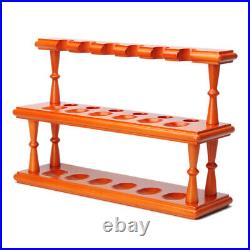 12 Tobacco Pipe Stand Rack 2 Level Pipe Holder For Churchwarden Smoking Pipes
