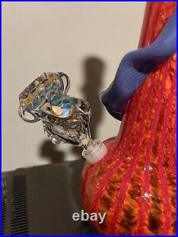 13.5 Noble Glass Handmade Waterpipe Bong 14mm Custom Lava Rare! USA