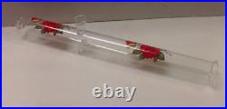 16.5'' Odyssey Glass Clear Straight Round Tobacco Hand Pipe 1.5m 1989