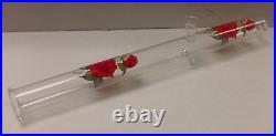 16.5'' Odyssey Glass Clear Straight Round Tobacco Hand Pipe 1.5m 1989