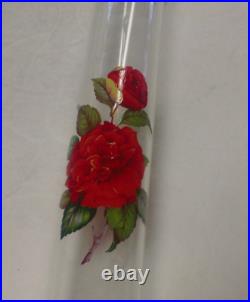 16.5'' Odyssey Glass Clear Straight Round Tobacco Hand Pipe 1.5m 1989
