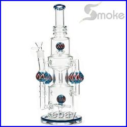 16''(XL) Glass Bong and Water Pipes Smoking Perc Bongs Super Heavy with14mm bowl