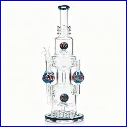16''(XL) Glass Bong and Water Pipes Smoking Perc Bongs Super Heavy with14mm bowl