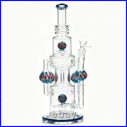 16''(XL) Glass Bong and Water Pipes Smoking Perc Bongs Super Heavy with14mm bowl