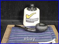 17 Pipes Blacked-out Sandblasted Strawberry Artisan Tobacco Pipe