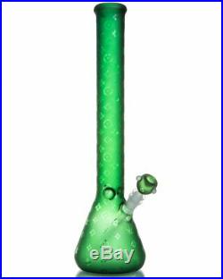 18'' LV Water Pipe Glass Bong Beaker Recycler Hookah Smoking Pipe From US