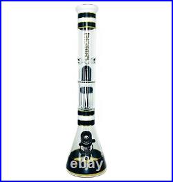 18 Phoenix Mega RIP Percolator Black Glass Bong Pipe Smoking Water Pipes 14mm