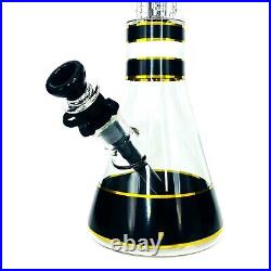 18 Phoenix Mega RIP Percolator Black Glass Bong Pipe Smoking Water Pipes 14mm