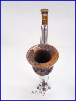 1970's Kirsten P (premier) Estate Pipe New Bit New Pedestal Valve, Kirsten Bowl