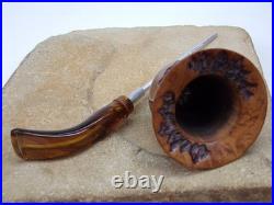 1970's Kirsten P (premier) Estate Pipe New Bit New Pedestal Valve, Kirsten Bowl