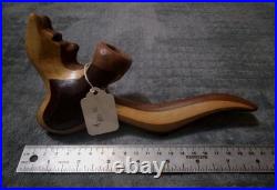 1 Of A Kind, Extremely Rare, Vintage Custom Hand Craved Wooden Tobacco Pipe