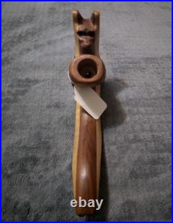 1 Of A Kind, Extremely Rare, Vintage Custom Hand Craved Wooden Tobacco Pipe