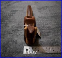 1 Of A Kind, Extremely Rare, Vintage Custom Hand Craved Wooden Tobacco Pipe