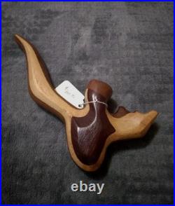 1 Of A Kind, Extremely Rare, Vintage Custom Hand Craved Wooden Tobacco Pipe