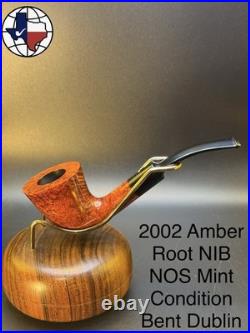 2002 Dunhill Amber Root NIB NOS Mint Condition Bent Dublin Tobacco Pipe