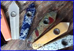 20 MIXED LOT Gemstone Pipes Quartz Handmade Smoking Crystal Pipe Bowl Gift (A2)