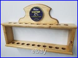 20 place Tobacco Pipe Rack with Nightcap tin Clock