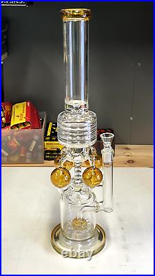 21 inch Dragon Ball Water pipe Heavy Glass Tobacco Pipe with Percolator