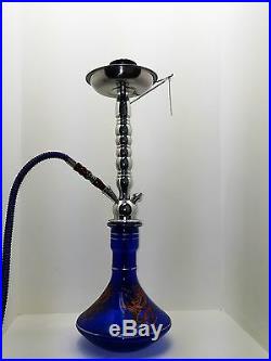 23 Tall Classic Dragon Blue Hookah Shisha Glass Smoking Pipe 1 Hose 1004