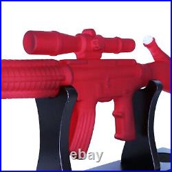 24 Red M4A1 Rifle Glass Bong Tobacco Smoking Water Pipe with Luxury Stand