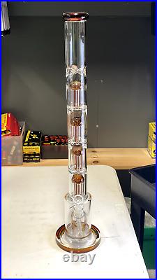 24 inch Tower of Babylon Water pipe Heavy Glass Tobacco Pipe with Percolator