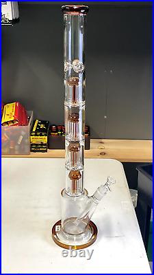 24 inch Tower of Babylon Water pipe Heavy Glass Tobacco Pipe with Percolator
