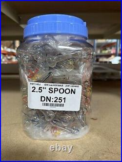 2.5 Glass Spoon Pipe Tobacco Smoking Hand Pipes -150ct Jar Wholesale