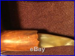 2 Qty Rare Vintage Handcrafted Briar Wood Tobacco Pipes by Donald E Mock (DM10)