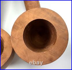 2 Vintage Unsmoked Ehrlich Boston Smoking Pipes with Bags RARE Hard To Find