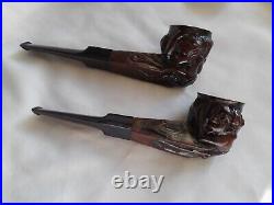 2xBrand New Carved meershaum Smoking Pipes