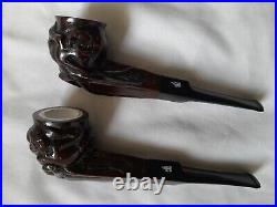 2xBrand New Carved meershaum Smoking Pipes